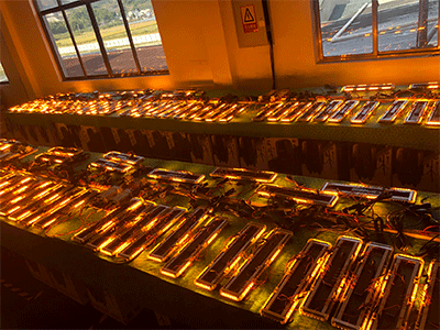 Amber LED warning light bars