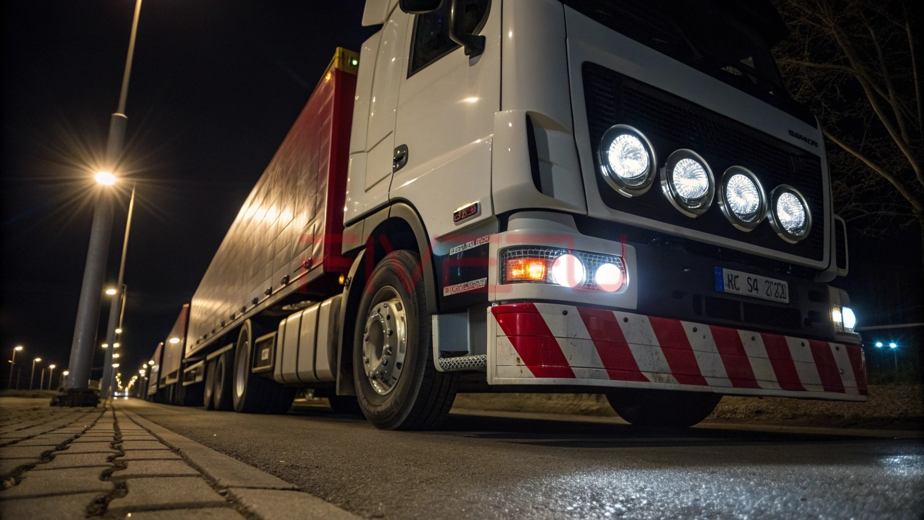 What are the lights on semi-trucks called?