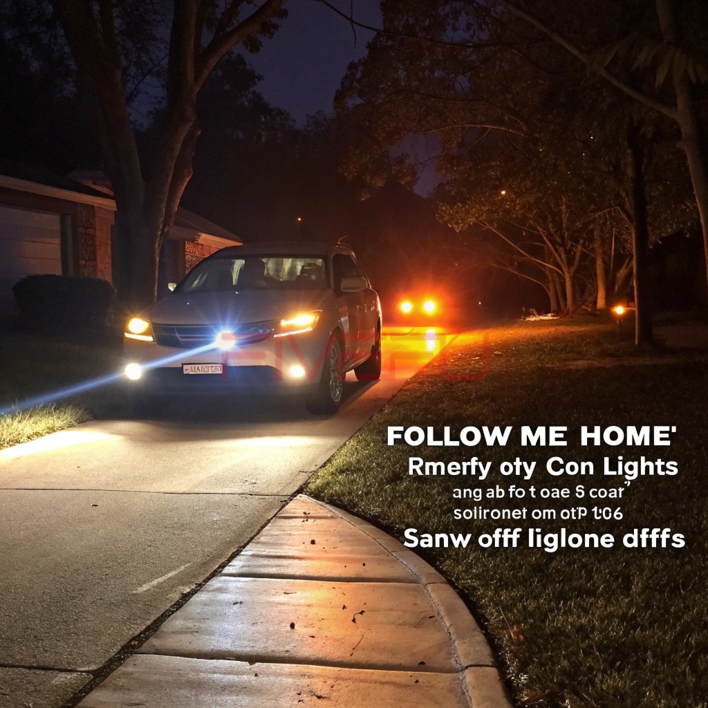 Why are follow-me-home lights called so in a car?
