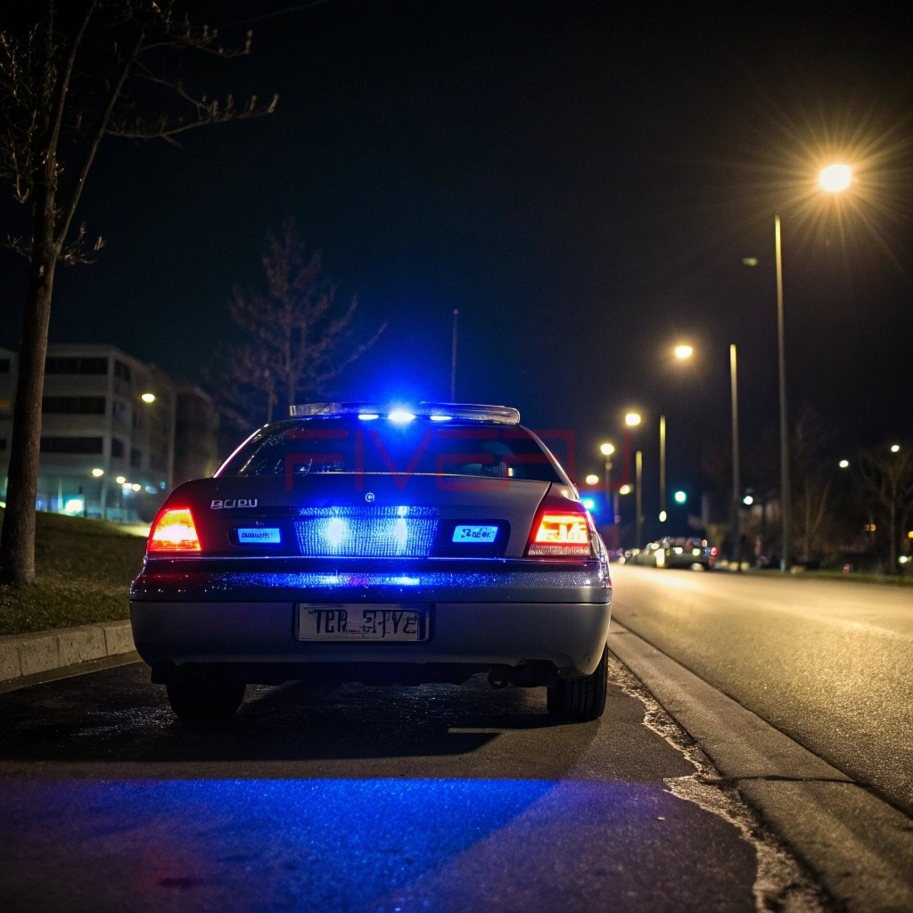 Can I get stopped for blue lights on my license plate?