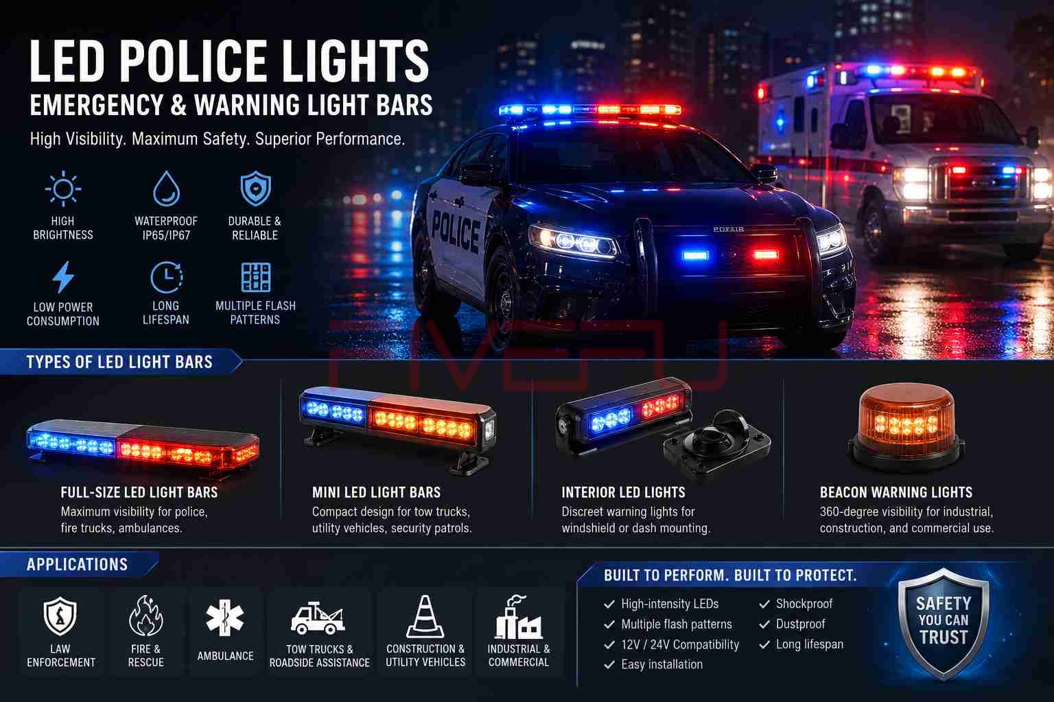 LED Police Lights, Emergency & Warning Light Bars
